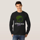 African Queen  Powerful Black Girl Magic Africa T-shirt (Voorkant volledig)