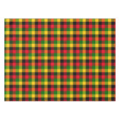  African Rasta Reggae Colours Plaid Pattern Design Tafelkleed (Voorkant (Horizontaal))