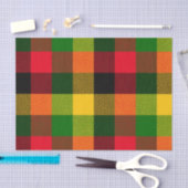  African Rasta Reggae Colours Plaid Pattern Design Tissuepapier (Craft)