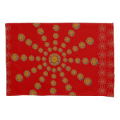 African Red Polka dot design Duvet Kussensloop (Voorkant)