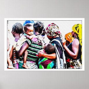 African Refugees Poster