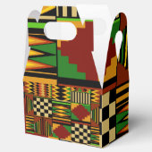 African Royal Kente Cloth Bedankdoosjes (Geopend)