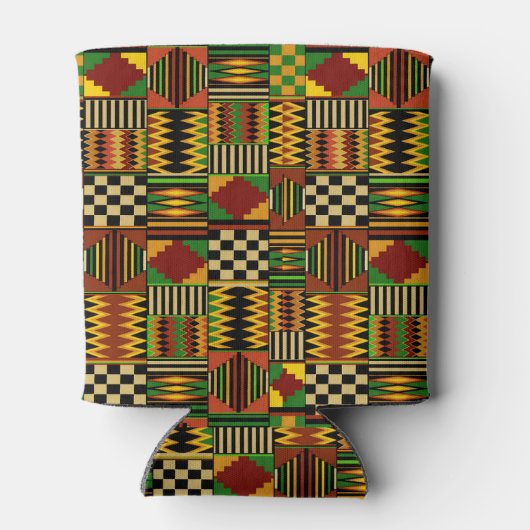African Royal Kente Cloth Design Blikjeskoeler (Achterkant)