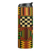 African Royal Kente Cloth Design Thermosbeker (Gedraaid links)