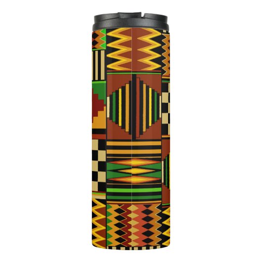 African Royal Kente Cloth Design Thermosbeker (Achterkant)
