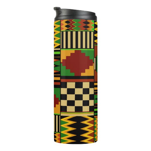 African Royal Kente Cloth Design Thermosbeker (Geroteerd rechts)
