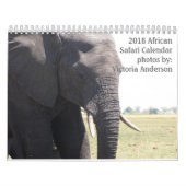 African Safari 2018 Calendar Kalender (Hoes)
