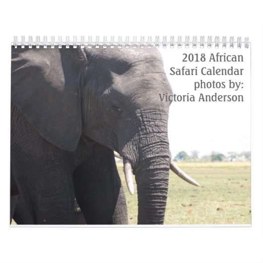 African Safari 2018 Calendar Kalender (Hoes)