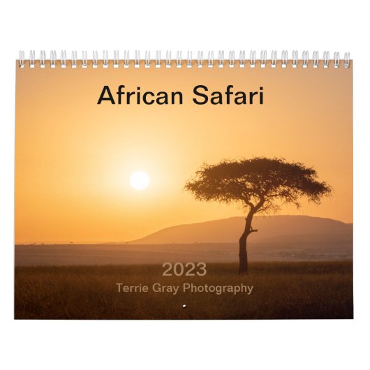 African Safari 2023 Calendar Kalender (Hoes)