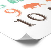 African Safari Counting Poster (Hoek)