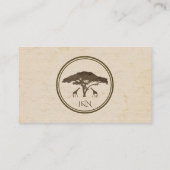 African Safari Giraffes Tree Trouwtafel Zitplaatse Plaatskaartje (Achterkant)