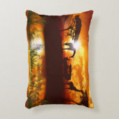 African Safari in het Oerwoud - Pluche Pillow Decoratief Kussen (Voorkant(Verticaal))