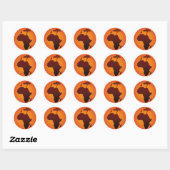 African Safari Kaart - Sticker (Vel)