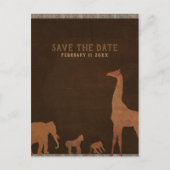 African Safari Oerwoud Zoo Bewaar de datum Aankondigingskaart (Voorkant)