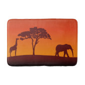 African Safari Silhouette - Bath Mat (Voorkant)