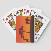 African Safari Silhouette - Card Deck Speelkaarten (Achterkant)