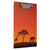 African Safari Silhouette - Klembord (Rechts)