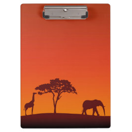 African Safari Silhouette - Klembord