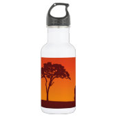 African Safari Silhouette - Liberty Bottle Waterfles (Voorkant)
