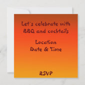 African Safari Silhouette Party - Uitnodiging (Achterkant)