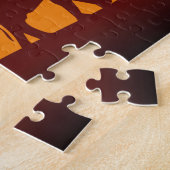 African Safari Silhouette - Puzzle Legpuzzel (Zijkant)