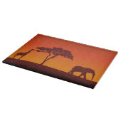 African Safari Silhouette - Raad voor het snijden Snijplank (Hoek)