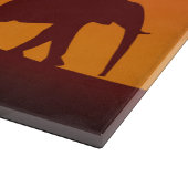 African Safari Silhouette - Raad voor het snijden Snijplank (Hoek)