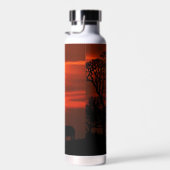 African Safari Sunset Animal Silhouettes Waterfles (Rechts)