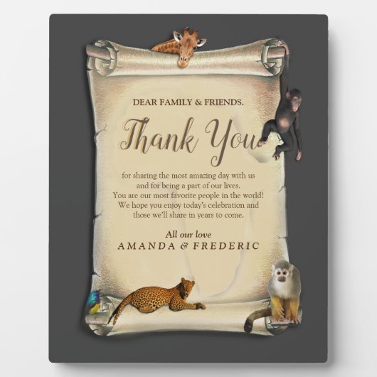 African Safari Sunset Fotoplaat (Voorkant)