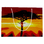 African Safari Sunset Groot Cadeauzakje (Achterkant)