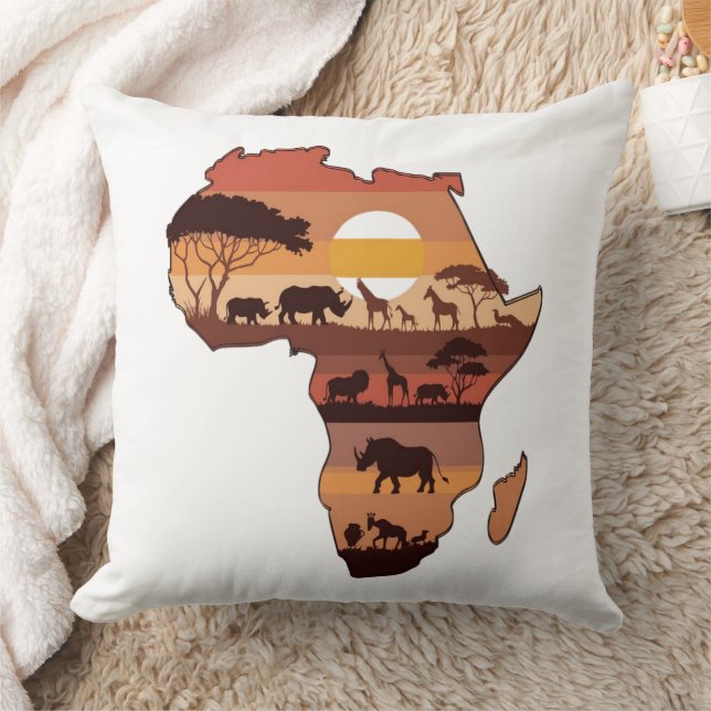 African Safari Sunset Kussen (Deken)