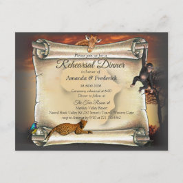 African Safari Sunset repetitie diner Kaart