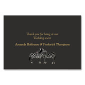 African Safari Sunset Table cards Kaart (Achterkant)