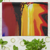 African Safari Sunset Theedoek (Gevouwen)