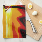 African Safari Sunset Theedoek (Quarter Fold)