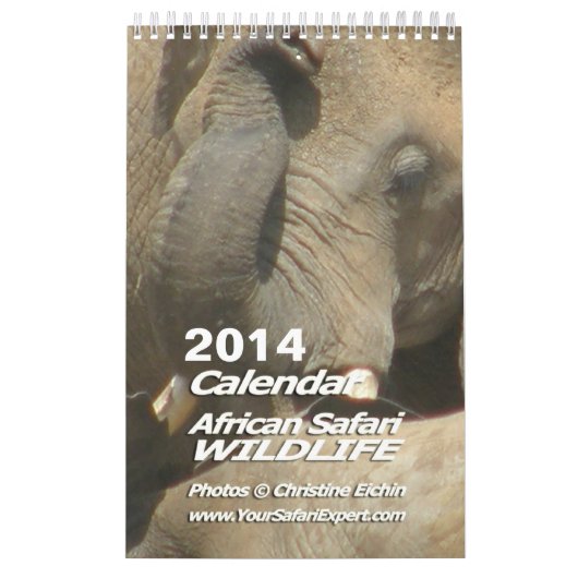 African Safari - WILDLIFE Calendar 2014 Single Pg. Kalender (Hoes)