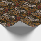 African Safari: Zebra  ontwerp Cadeaupapier (Hoek)