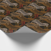 African Safari: Zebra ontwerp Cadeaupapier (Hoek)