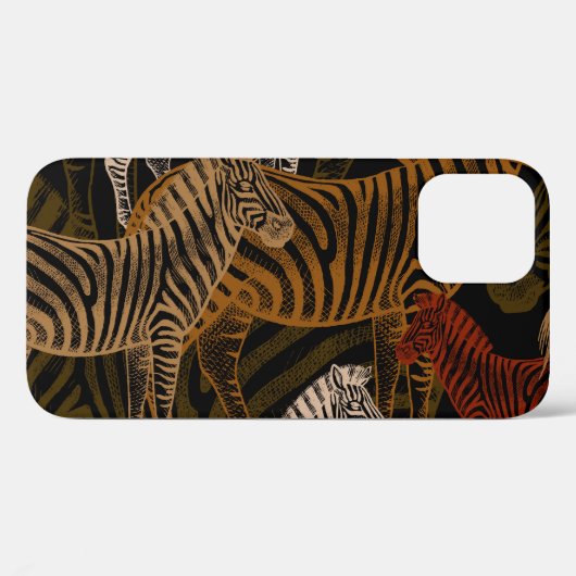 African Safari: Zebra  ontwerp Case-Mate iPhone Case (Achterkant (horizontaal))