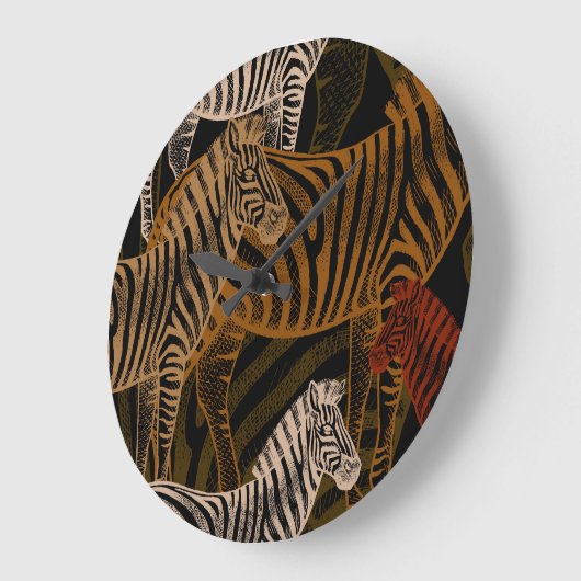 African Safari: Zebra  ontwerp Grote Klok (Hoek)