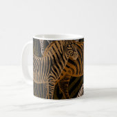 African Safari: Zebra ontwerp Koffiemok (Voorkant links)