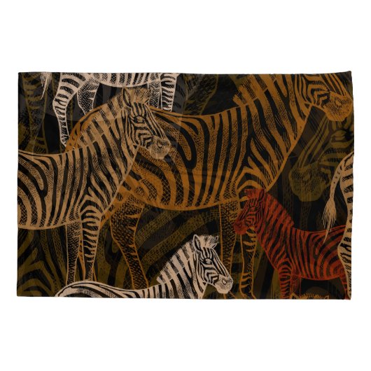 African Safari: Zebra  ontwerp Kussensloop (Achterkant)