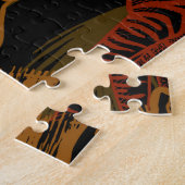 African Safari: Zebra ontwerp Legpuzzel (Zijkant)