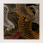 African Safari: Zebra ontwerp Legpuzzel (Horizontaal)