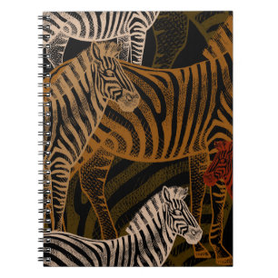 African Safari: Zebra ontwerp Notitieboek