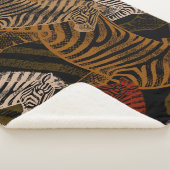 African Safari: Zebra ontwerp Sherpa Deken (3/4)