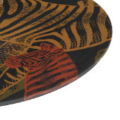 African Safari: Zebra ontwerp Snijplank (Hoek)