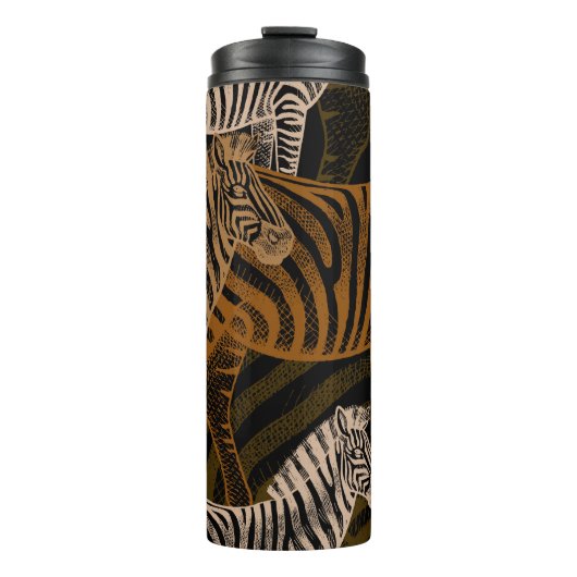 African Safari: Zebra ontwerp Thermosbeker (Voorkant)