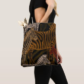 African Safari: Zebra  ontwerp Tote Bag (Dichtbij)