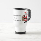 African Santa Thermal Tumbler Travel Mug Reisbeker (Voorkant rechts)